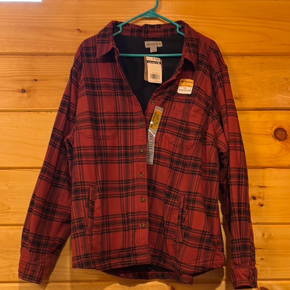 Carhartt Red and Black Utility Jacket